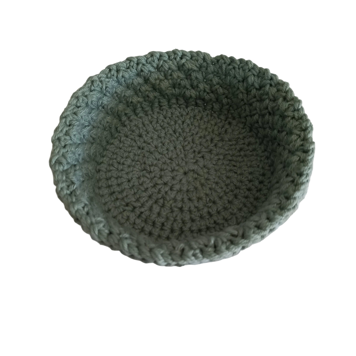 100% Cotton Handmade Round Trinket Tray - L5cm x W12.5cm