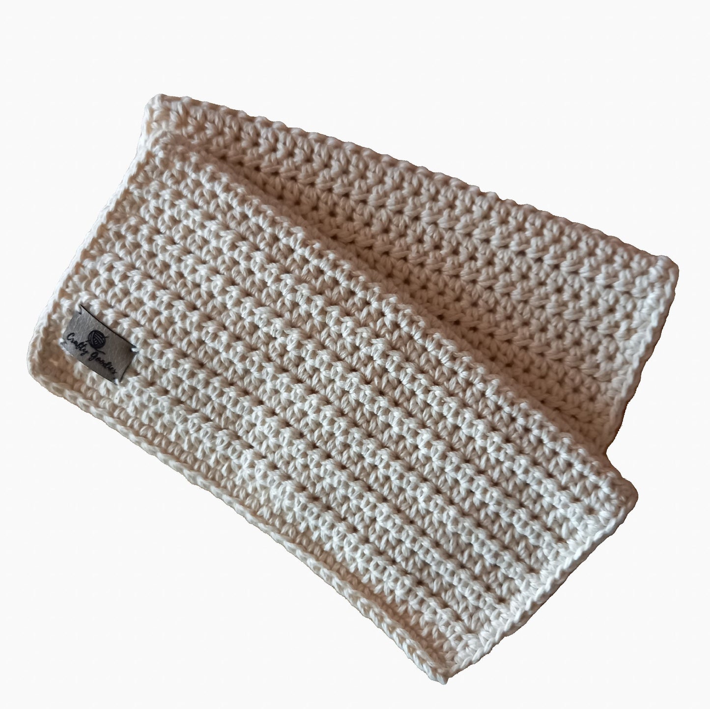 100% Cotton Natural Dishcloth & Coaster Set - 4pcs