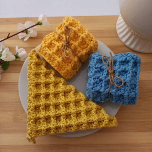 100% Cotton Multi Pot Holder Set - 3pcs