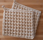 100% Cotton Natural Waffle Pot Holder Set - 2pcs, 17cm x 17cm
