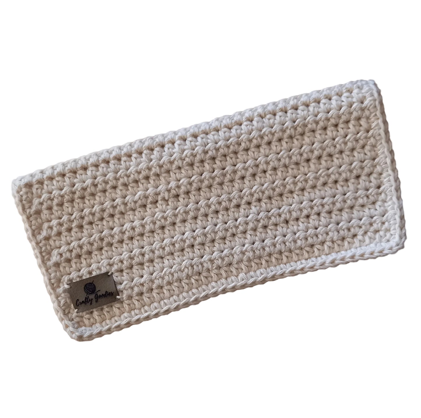 100% Cotton Dishcloth, Natural, Kitchen Linen, 21cm x 21cm