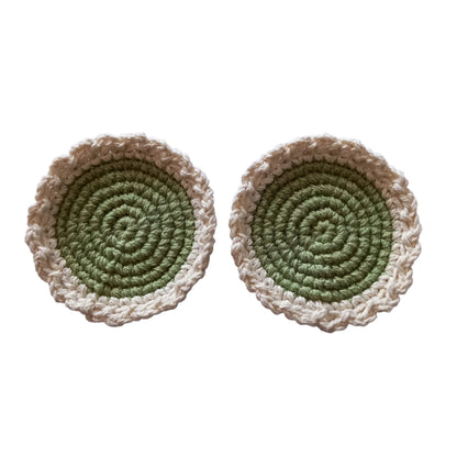 100% Eco-Cotton Coaster Set - 2pcs