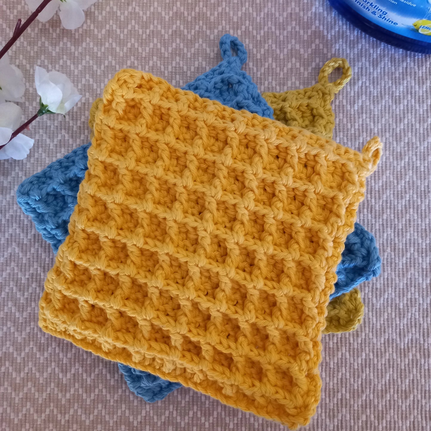 100% Cotton Multi Pot Holder Set - 3pcs