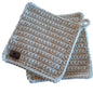 100% Cotton Natural Pot Holder Set - 2pcs
