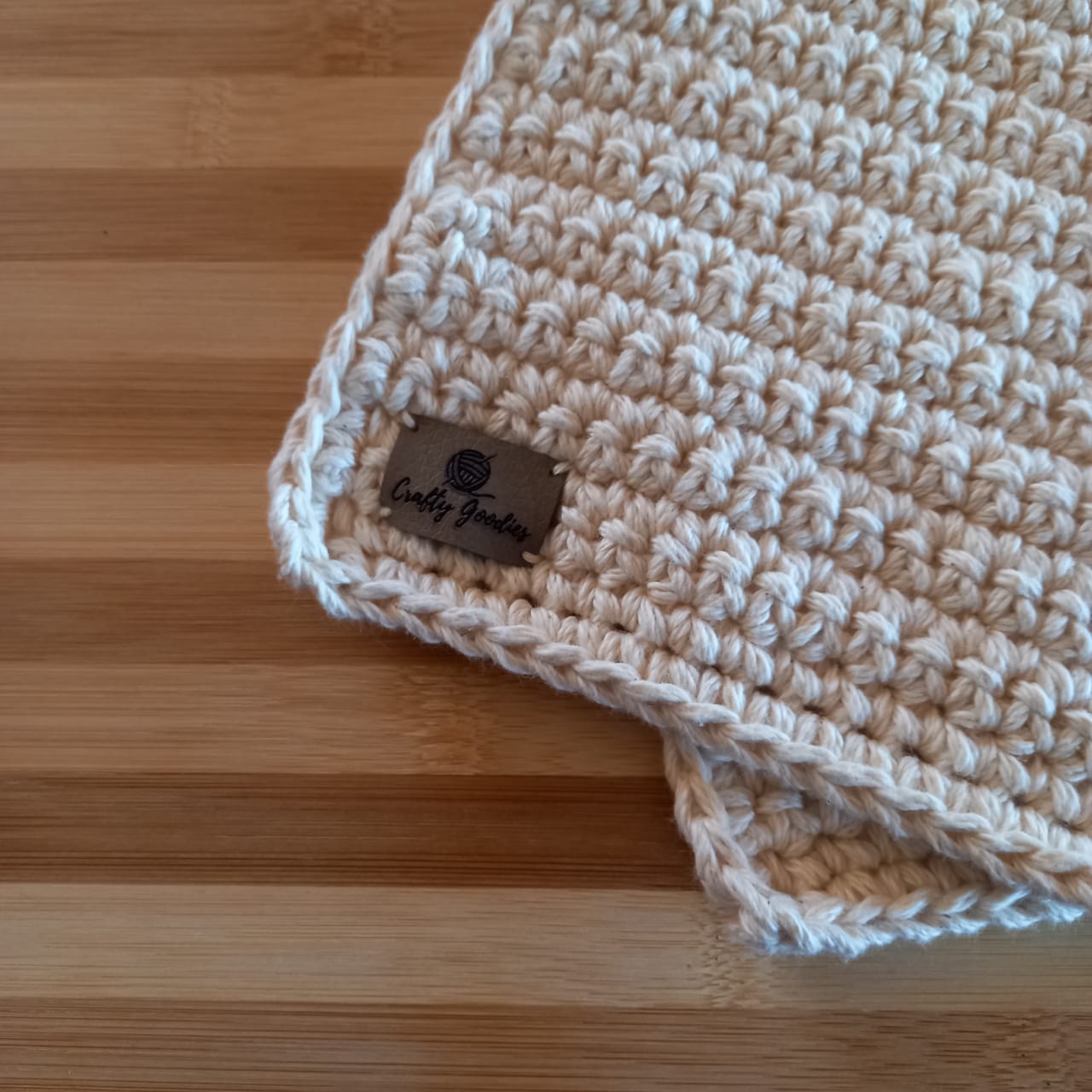 100% Cotton Natural Pot Holder Set - 2pcs