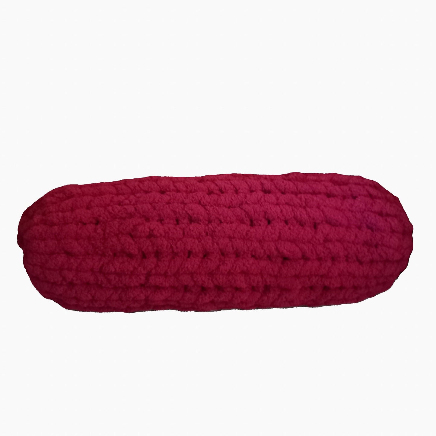 Long Hand-Knit Pillow Pouf