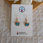 Butterfly & Heart Charms Earrings