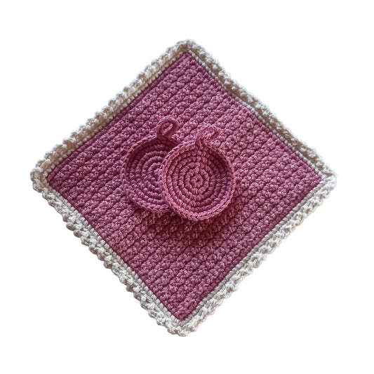 100% Cotton Washcloth & Facial Pads Set – 3pcs