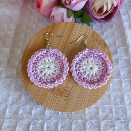 50% Bamboo/50% Cotton Crochet Earrings