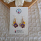 Flower & Heart Charms Earrings