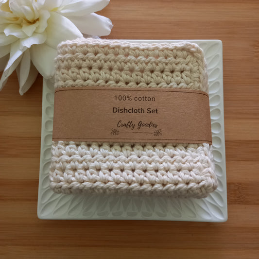 100% Cotton Natural Dishcloth