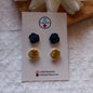 Polymer Clay Studs Earrings - 2 Pack