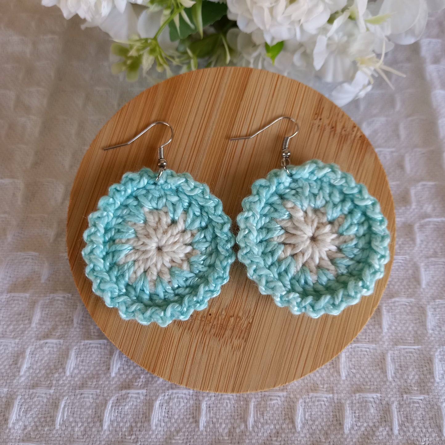 50% Bamboo/50% Cotton Crochet Earrings