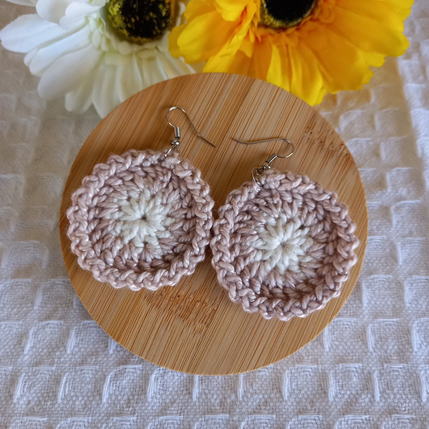50% Bamboo/50% Cotton Crochet Earrings