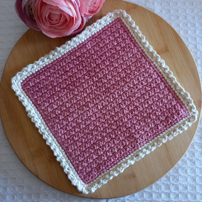 100% Eco-Cotton Washcloth - 23cm x 23cm