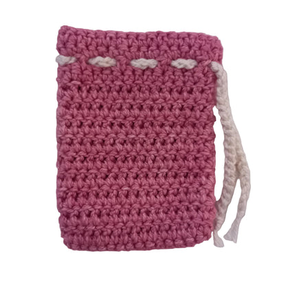 100% Eco-cotton Soap Saver Bag With Drawstring - 13cm x 10cm