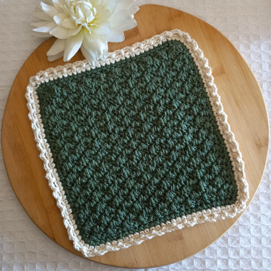 100% Eco-Cotton Washcloth - 23cm x 23cm