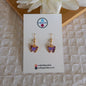 Butterfly & Heart Charms Earrings