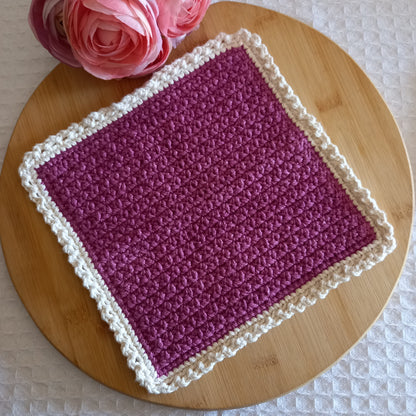 100% Eco-Cotton Washcloth - 23cm x 23cm