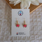 Butterfly & Heart Charms Earrings