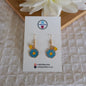 Flower & Heart Charms Earrings